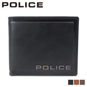 ポリス POLICE 財布 二つ折り メンズ レザー EDGE SHORT WALLET ブラック キャメル ダーク ブラウン 黒 PA-58000