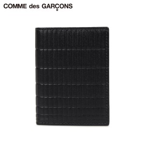 コムデギャルソン COMME des GARCONS 財布 二つ折り メンズ レディース 本革 BRICK LINE WALLET ブラック 黒 SA0641BK