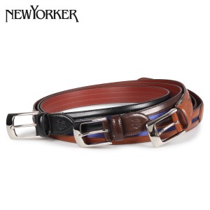 ニューヨーカー NEWYORKER ベルト レザーベルト メンズ 本革 LEATHER BELT ブラック ブラウン ダーク ブラウン 黒 NY-5080119