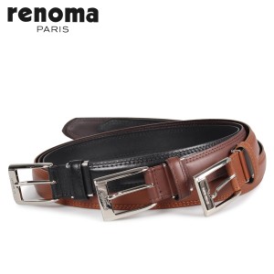 RENOMA レノマ ベルト レザーベルト メンズ 本革 LEATHER BELT ブラック ブラウン ダーク ブラウン RE-205062