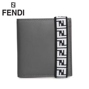 フェンディ FENDI 財布 二つ折り メンズ BI-FOLD WALLET グレー 7M0277 A8VC
