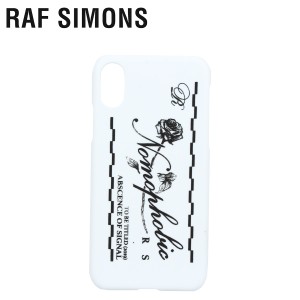ラフシモンズ RAF SIMONS iPhone XS X ケース スマホ 携帯 アイフォン メンズ レディース IPHONE CASE ホワイト 白 192-942