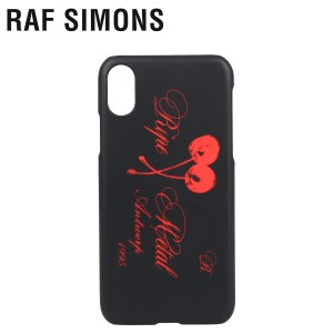 ラフシモンズ RAF SIMONS iPhone XS X ケース スマホ 携帯 アイフォン メンズ レディース IPHONE CASE ブラック 黒 192-942