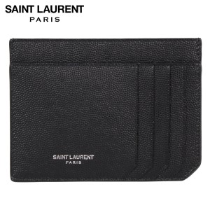 サンローラン パリ SAINT LAURENT PARIS パスケース カードケース ID 定期入れ メンズ LOGO CARDHOLDER ブラック 黒 607914BTY0N