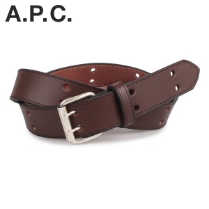 A.P.C. アーペーセー ベルト レザーベルト メンズ CEINTURE MARC ブラウン PXBID-H65193