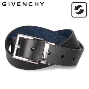 ジバンシー GIVENCHY ベルト レザーベルト メンズ 本革 レザー リバーシブル ブラック ブルー 黒 BK401K