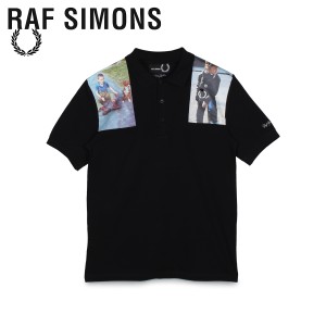 フレッドペリー ラフシモンズ FRED PERRY RAF SIMONS ポロシャツ 半袖 メンズ コラボ PRINTED PATCH POLO SM8128