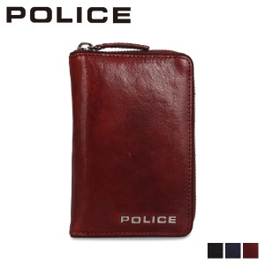 ポリス POLICE 財布 長財布 テライオ メンズ ラウンドファスナー 本革 ROUND ZIPPER WALLET カーキ ダーク PA-70004