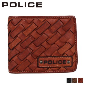 ポリス POLICE 財布 二つ折り メンズ メッシュ MESH WALLET ブラック ブラウン カーキ 黒 PA-70301