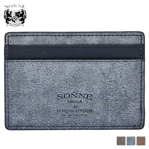 ゾンネ SONNE 財布 小銭入れ コインケース メンズ SIBILLA COIN CASE ブラック ネイビー ブラウン 黒 SOM005