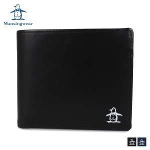 マンシングウェア Munsingwear 財布 二つ折り メンズ レディース 80S WALLET ブラック ネイビー MU-2065119