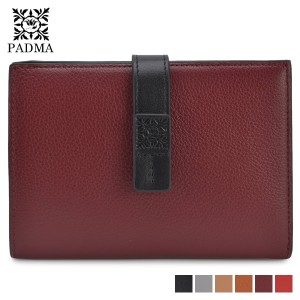 パドマ PADMA 財布 二つ折り レディース WALL ブラック グレー ベージュ ブラウン ワイン レッド 黒 PAD-30240