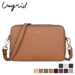 アングリッド Ungrid バッグ ショルダーバッグ ポケット レディース SMOOTH MULTI POCHETTE BAG ブラック UNG-50020