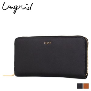 アングリッド Ungrid 財布 長財布 レディース ラウンドファスナー SMOOTH ROUND WALLET ブラック キャメル 黒 UNG-50660