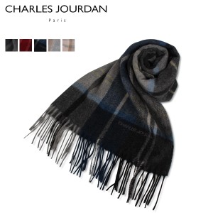 シャルルジョルダン CHARLES JOURDAN マフラー スカーフ メンズ レディース チェック カシミア R9882