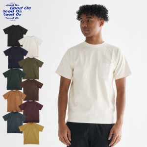 Good On グッドオン ヘビー ラグラン ポケット Tシャツ 半袖 メンズ レディース Uネック SS HEAVY RAGLAN POCKET TEE GOST1101P