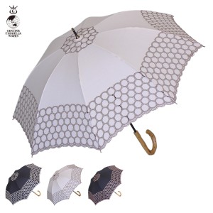 日傘 長傘 完全遮光 遮光率99% 軽量 遮光 晴専用 UVカット GENUINE UMBRELLA WORKS 79cm レース 軽量 742P