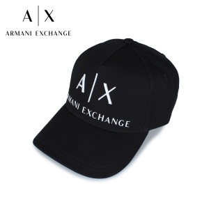 アルマーニエクスチェンジ ARMANI EXCHANGE キャップ 帽子 ベースボールキャップ メンズ レディース ブラック 黒 954039CC513