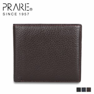 プレリー PRAIRIE 二つ折り財布 メンズ 本革 イタリアンディア ITALIANDEERSKIN NP17211