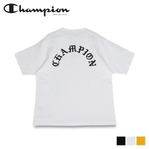 チャンピオン Champion Tシャツ 半袖 メンズ レディース SHORT SLEEVE T-SHIRT ブラック ホワイト ゴールド 黒 白 C3-T320