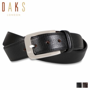 DAKS ダックス ベルト メンズ 本革 LEATHER BELT ブラック ダークブラウン 黒 DB14210