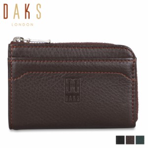 DAKS ダックス 財布 小銭入れ コインケース メンズ L字ファスナー COIN CASE ブラック ダーク ブラウン グリーン 黒 DP20770