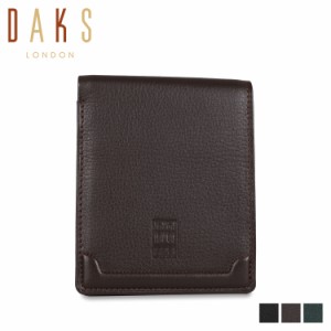 DAKS ダックス 二つ折り財布 メンズ WALLET ブラック ダーク ブラウン グリーン 黒 DP20912