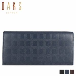 DAKS ダックス 長財布 メンズ WALLET ブラック ネイビー ブラウン 黒 DP25016