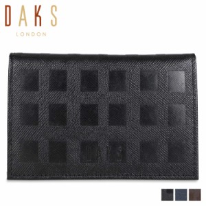 DAKS ダックス パスケース カードケース ID 定期入れ メンズ PASS CASE ブラック ネイビー ブラウン 黒 DP25470