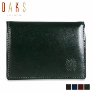 DAKS ダックス カードケース 名刺入れ 定期入れ メンズ スリム 本革 CARD CASE DP38610