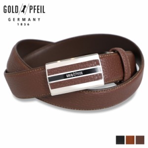 ゴールドファイル GOLD PFEIL ベルト メンズ 本革 LEATHER BELT ブラック ブラウン ダークブラウン 黒 GB53110