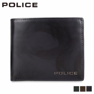 ポリス POLICE 二つ折り財布 メンズ 本革 SPAZZOLA WALLET ダーク ネイビー ブラウン グリーン PA-70501