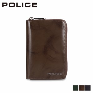 ポリス POLICE 二つ折り財布 メンズ ラウンドファスナー 本革 SPAZZOLA MIDDLE WALLET PA-70502