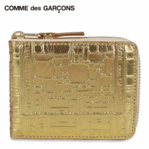 コムデギャルソン COMME des GARCONS 二つ折り財布 メンズ レディース ラウンドファスナー ゴールド SA7100EG