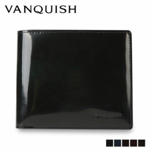 ヴァンキッシュ VANQUISH 二つ折り財布 メンズ 本革 WALLET グレー ネイビー ブラウン ワイン グリーン VQM-43170