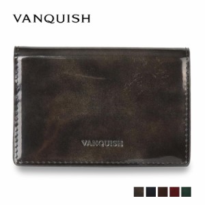 ヴァンキッシュ VANQUISH 名刺入れ 定期入れ カードケース メンズ 本革 CARD CASE 43210