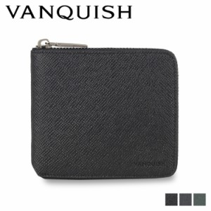 ヴァンキッシュ VANQUISH 二つ折り財布 メンズ ラウンドファスナー 本革 WALLET VQM-43280