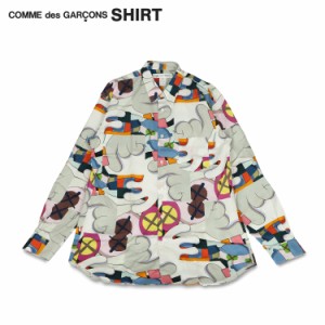 コムデギャルソン シャツ Comme des Garcons SHIRT 長袖 カウズ コラボ KAWS PRINT COTTON POPLIN SHIRT FH-B021