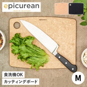 エピキュリアン epicurean カッティングボード M まな板 木製 食洗機対応 CUTTING BOARD ブラック ナチュラル 黒 001-1209