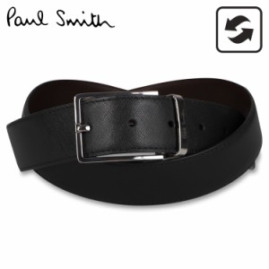 ポールスミス Paul Smith ベルト レザーベルト メンズ リバーシブル 本革 BELT ブラック ブラウン 黒 M1A 4437 CCUT