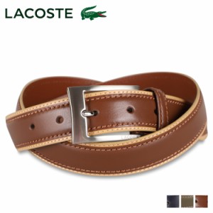 ラコステ LACOSTE ベルト レザーベルト メンズ 本革 BELT ネイビー カーキ ブラウン LB67070