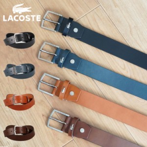 ラコステ LACOSTE ベルト レザーベルト メンズ 本革 BELT ブラック ネイビー ブラウン 黒 LB82580