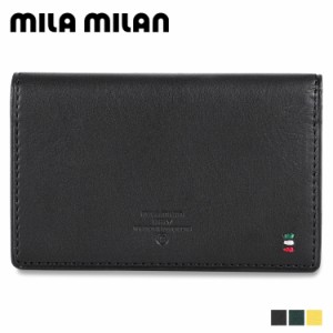 mila milan ミラ・ミラン カードケース 名刺入れ 定期入れ ピスタ メンズ レディース 本革 PISTA 254622