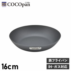 COCOpan ココパン フライパン 16cm ベーシック IH ガス対応 鉄 リバーライト 極SONS BASIC C101-001