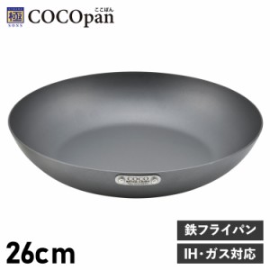 COCOpan ココパン フライパン 26cm ベーシック IH ガス対応 鉄 リバーライト 極SONS BASIC C101-006