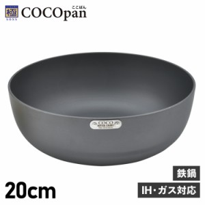 COCOpan ココパン 鉄鍋 20cm 深型 IH ガス対応 鉄 リバーライト 極SONS C107-001