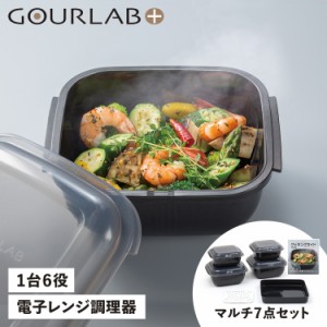 グルラボプラス GOURLAB PLUS 電子レンジ調理器 万能調理ツール 保存容器 マルチセット 7点セット IM-GLBMS