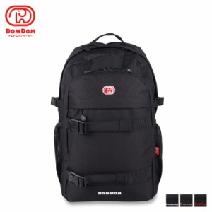 ドムドム DOMDOM リュック バッグ バックパック メンズ レディース 19L 撥水 DAYPACK ブラック 黒 DM010