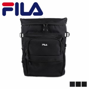 FILA フィラ プレジオ リュック バッグ バックパック メンズ レディース 撥水 大容量 ブラック 黒 7747