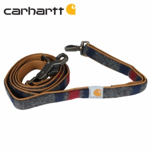 カーハート carhartt リード 犬 リーシュ 中型犬 大型犬 ドッグ 伸縮 丈夫 NYLON DUCK BLANKET STRIPE DOG LEASH グレー P0000467